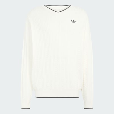 Pull Col En V Maille Torsadée Pull Col En V Maille Torsadée adidas Originals