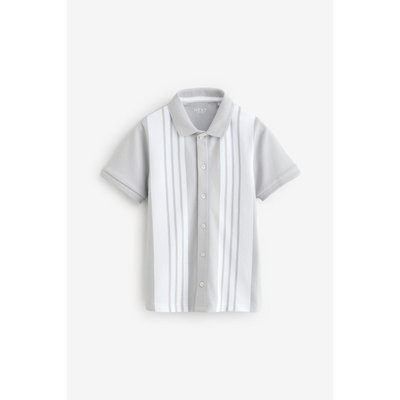 Polo manches courtes boutonné rayé NEXT