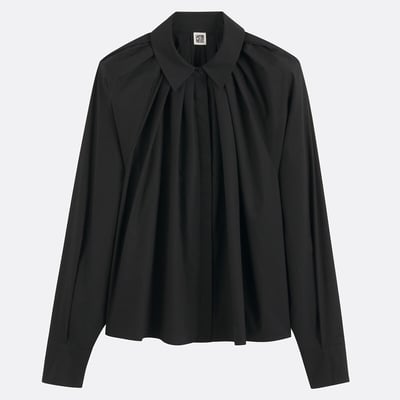 Chemise ample en coton, manches longues LA REDOUTE COLLECTIONS