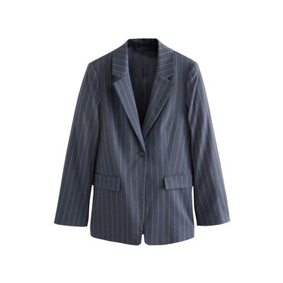 Blazer à fines rayures et boutonnage simple NEXT