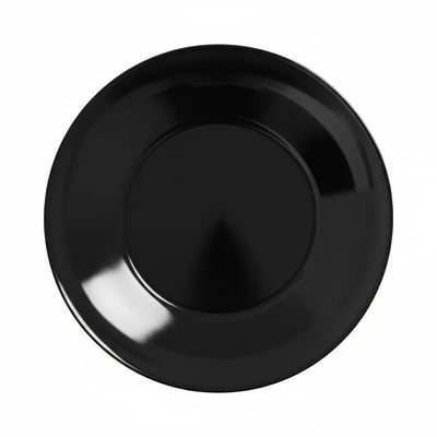 6 assiettes creuses noires en verre 20 cm -APY LUMINARC
