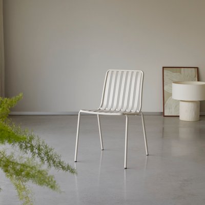 Chaise en métal cream GABY TIKAMOON