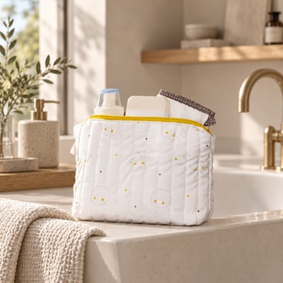 Trousse de toilette en coton Bio SAUTHON