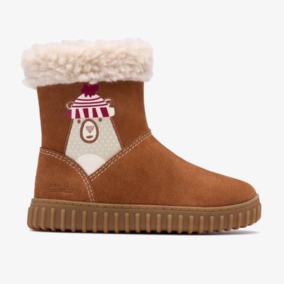 Boots Suède Coupe Large COVE WARM T CLARKS