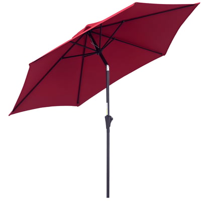 Parasol de terrasse Métal Gris OUTSUNNY