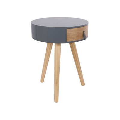 Chevet en bois scandinave Nora (Lot de 2) Gris CMP