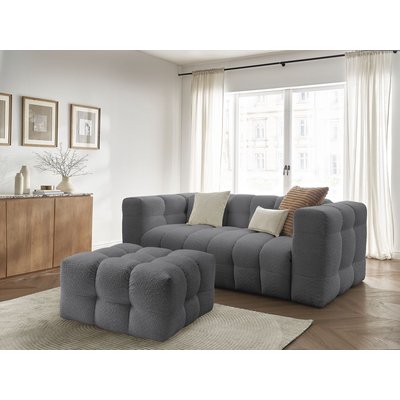Canapé lit 4 places en tissu bouclette, CLOUD BOBOCHIC