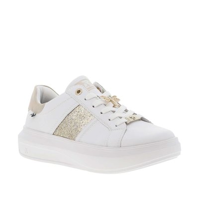 Tennis cuir talon plateforme RIEKER