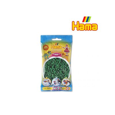 Sachet 1000 perles plastique Midi Vert HAMA
