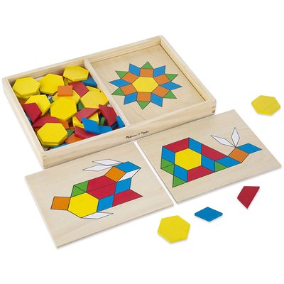 Blocs et planches de motifs d'apprentissages MELISSA & DOUG