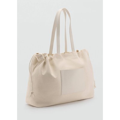 Sac cabas cuir mélangé MANGO