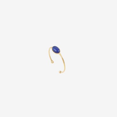 Bague ajustable plaquée or CAB OVALE CAROLINE NAJMAN