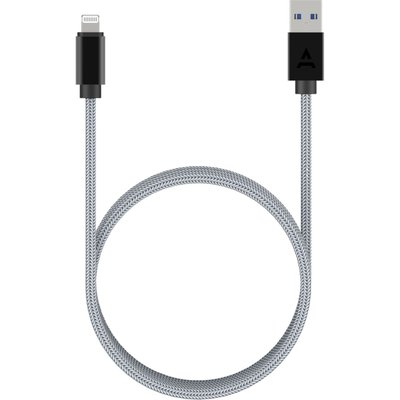 Câble Lightning vers USB 2m gris certifié Apple ADEQWAT