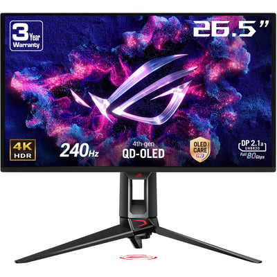 Ecran PC Gamer PG27UCDM 27" 4K 240Hz QD-OLED HDR10+ HDMI 2.1 USB-C 90W ASUS
