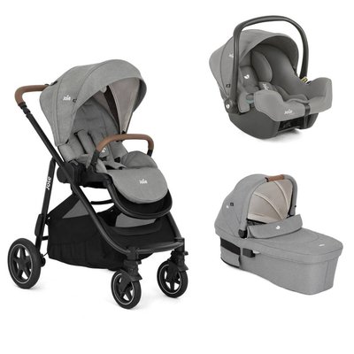 Poussette trio Versatrax Pebble + siège auto i-Snug 2 Pebble + nacelle ramble XL Pebble JOIE