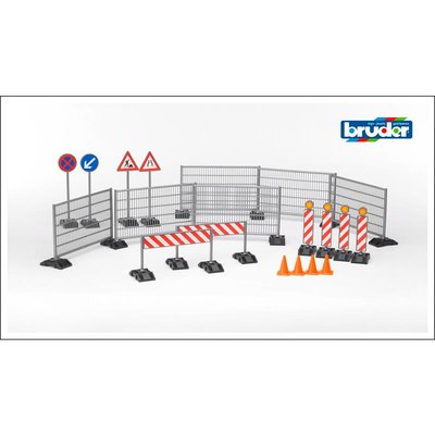 Set de construction - Barrières et signalisations BRUDER