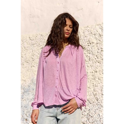 Blouse manches longues col v uni BRADLEY LA PETITE ETOILE