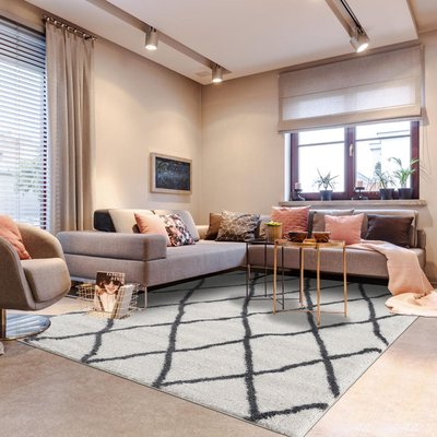 Tapis berbère tissé motif ethnic LYN4 BENYLE A UN AMOUR DE TAPIS