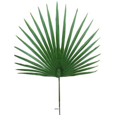 Feuille palmier Chamaerops artificielle H 53 cm D 36 cm ext ARTIFICIELLES
