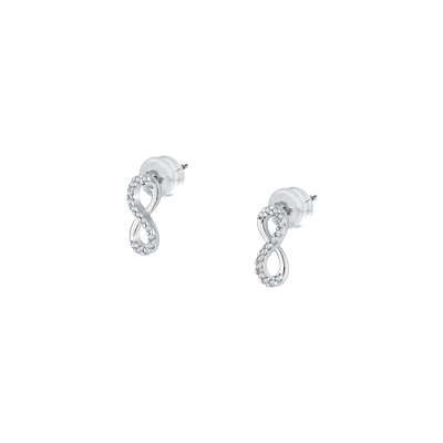 Boucles d'oreilles en or 375 et oxyde de zirconium CLEOR