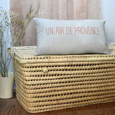 Coussin imprimé "air de Provence" HOME MAISON