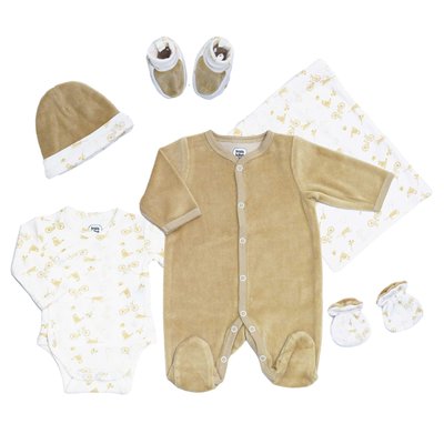 Kit naissance 6 pièces caramel TROIS KILOS SEPT