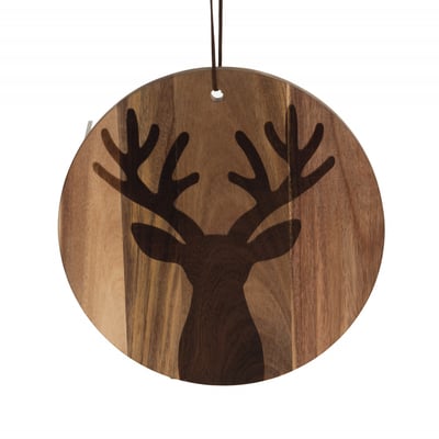 Planche bois cerf D 26 cm AMADEUS
