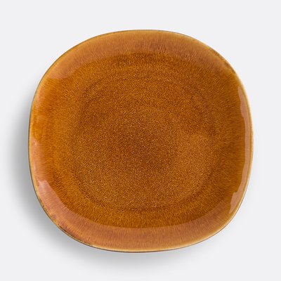 Lot 6 assiettes plates grès émail réactif, Marx LA REDOUTE INTERIEURS