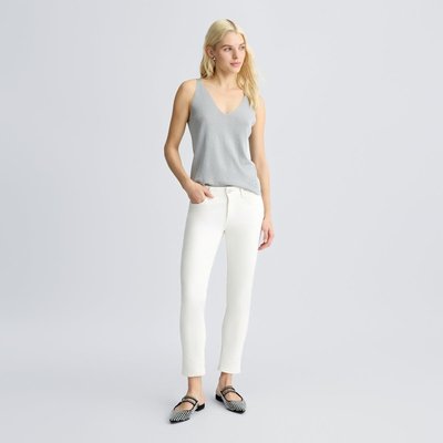 Pantalon blanc cropped avec revers LIU JO