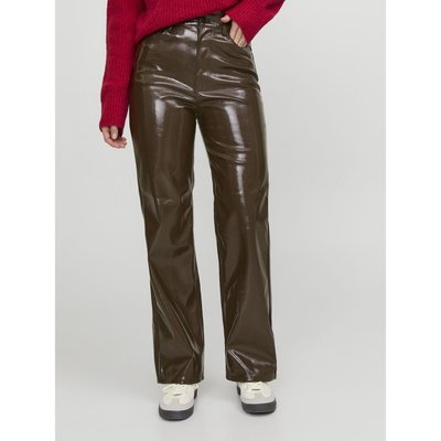 Pantalon simili cuir camel femme La Redoute