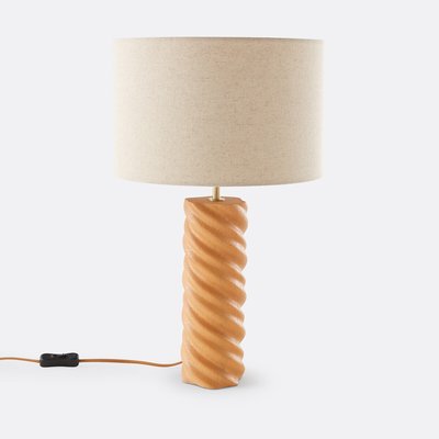 Lampe à poser chêne et lin, Dehen LA REDOUTE INTERIEURS