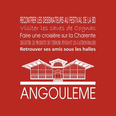 Tableau Mural Angoulême ILLUSTRATION CEANOTHE
