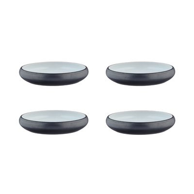 Lot de 4 assiettes creuses en grès, GOURMET BJORN