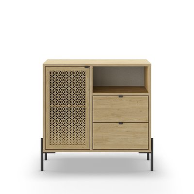 Petit Buffet 1 Porte 1 Niche et 2 Tiroirs L80 cm - Inca CALICOSY