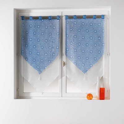 Paire Pompon voile double Collection Tunis DOUCEUR D'INTÉRIEUR