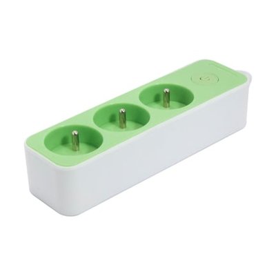 Bloc Multiprises 3 X 16 A Blanc Et Vert CHACON
