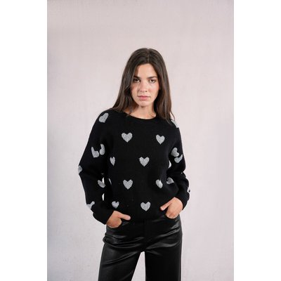 Pull en maille à motif cœur MOLLY BRACKEN