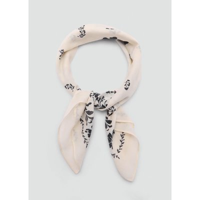 Foulard en coton imprimé fleuri MANGO