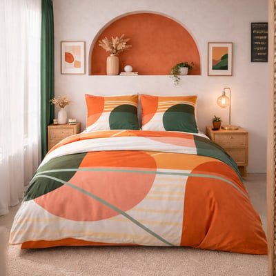 Parure housse de couette coton, Zoom C DESIGN HOME TEXTILE