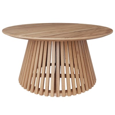 Table basse ronde en bois d'acacia D80 cm  - KÉPÈS RENDEZ-VOUS DÉCO