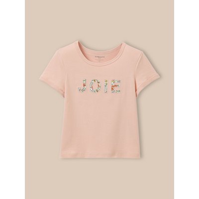 T-shirt  message en tissu Liberty - coton biologique CYRILLUS