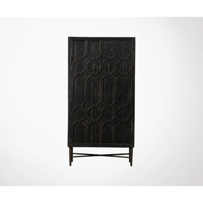 Armoire 2 portes basse en pin recyclé BEQUEST BEPUREHOME