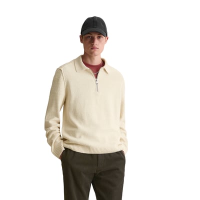 Pull-over en tricot bouclette relaxed en coton bio MARC O’POLO DENIM