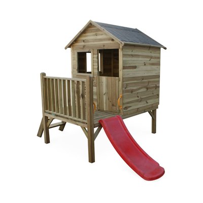 Cabane enfant bois de pin sur pilotis 2m² MAGNOLIA SWEEEK