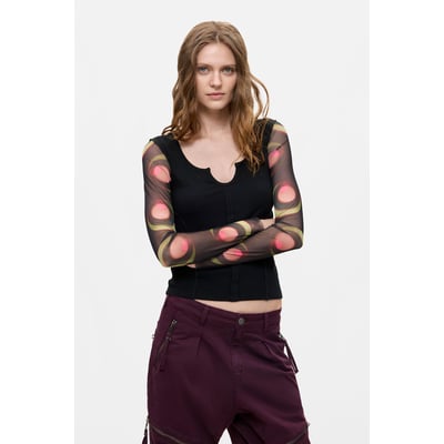 T-shirt à manches longues imprimé DESIGUAL