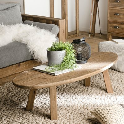 Table basse ovale style campagne en pin DENVER PIER IMPORT