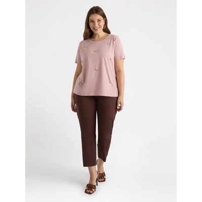 Pantalon avec passants de ceinture en bas et bouton, poches américaines FIORELLA RUBINO