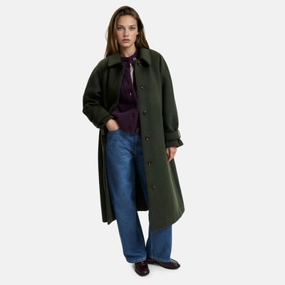 Manteau drap de laine mélangée, Signature ISIDORE LA REDOUTE COLLECTIONS