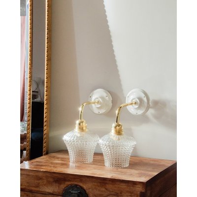 Paire d'appliques Suzette N°35 - Bon état DEBONGOUT