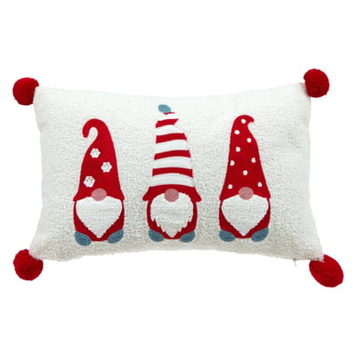 Coussin de Noël motif 3 gnomes 50 x 30 cm FEERIC LIGHTS & CHRISTMAS